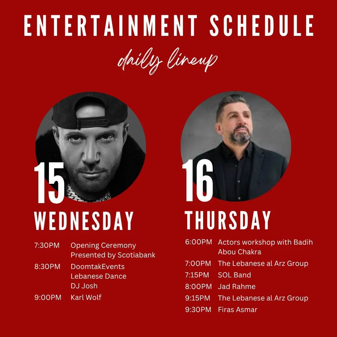The wait is almost over! 🎉 

Join us this Wednesday on the @jasonanbara_  Mortgage Broker Stage as we kick off the 36th Annual Ottawa Lebanese Festival!

Be sure to follow our social channels throughout the festival for the latest announcements, sch