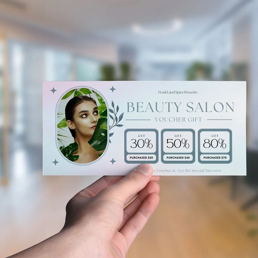 Bons cadeaux personnalisés - Pack de 250 -  Plusieurs formats disponibles