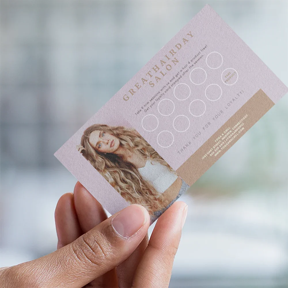 Cartes de fidélité personnalisées - 1000 cartes -  Plusieurs formats disponibles