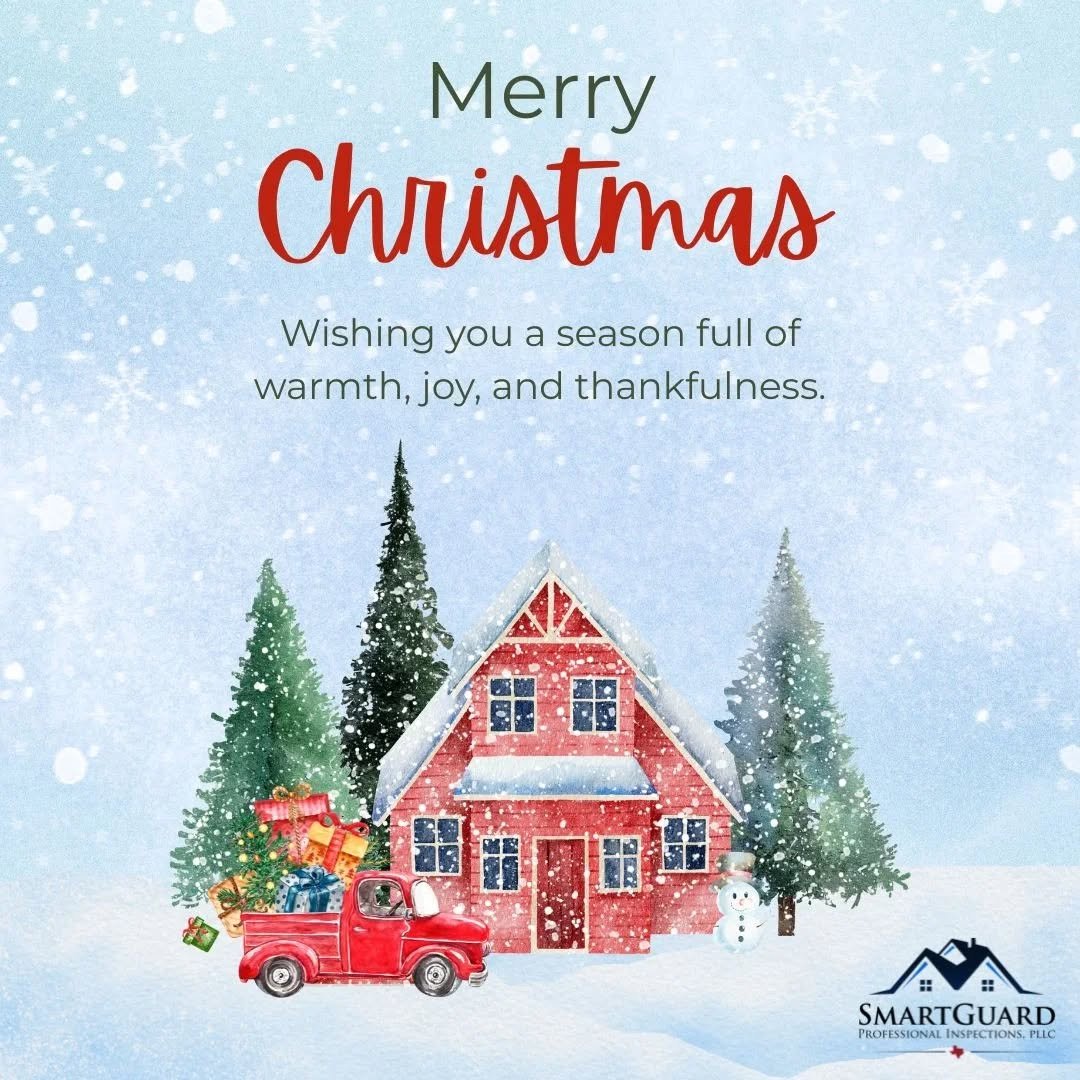 We wish you and your family a very merry Christmas and a wonderful new year!
.
.
.
#homeinspection #homeinspector #professionalinspector #nbtx #smtx