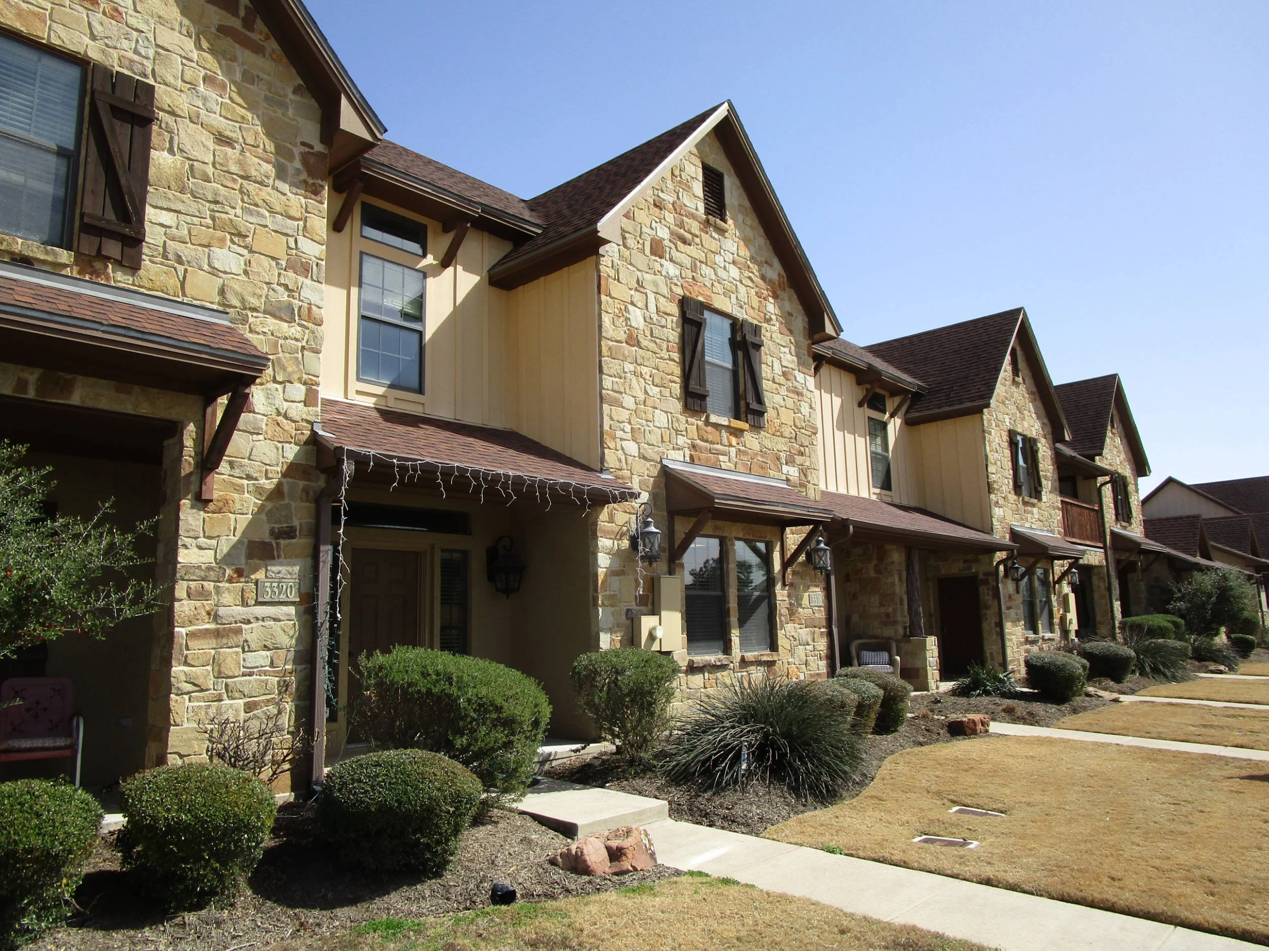Row of townhome investment properties