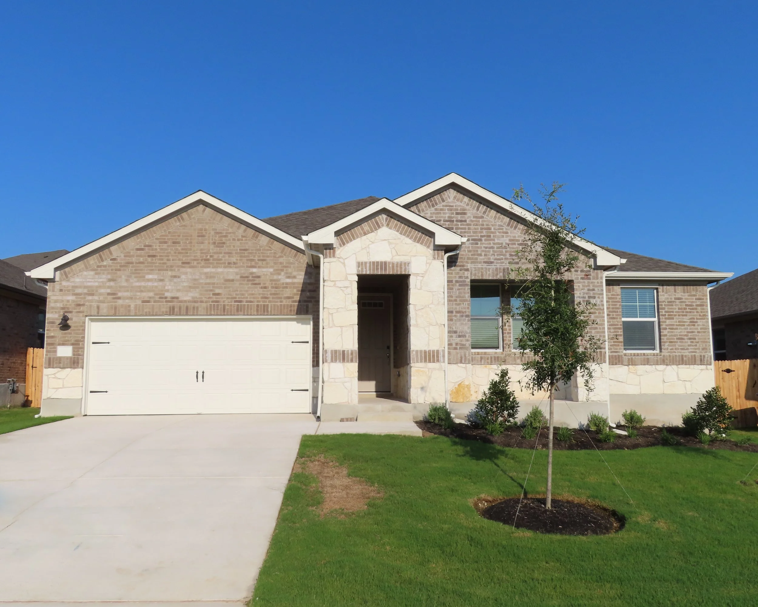 A newly built home