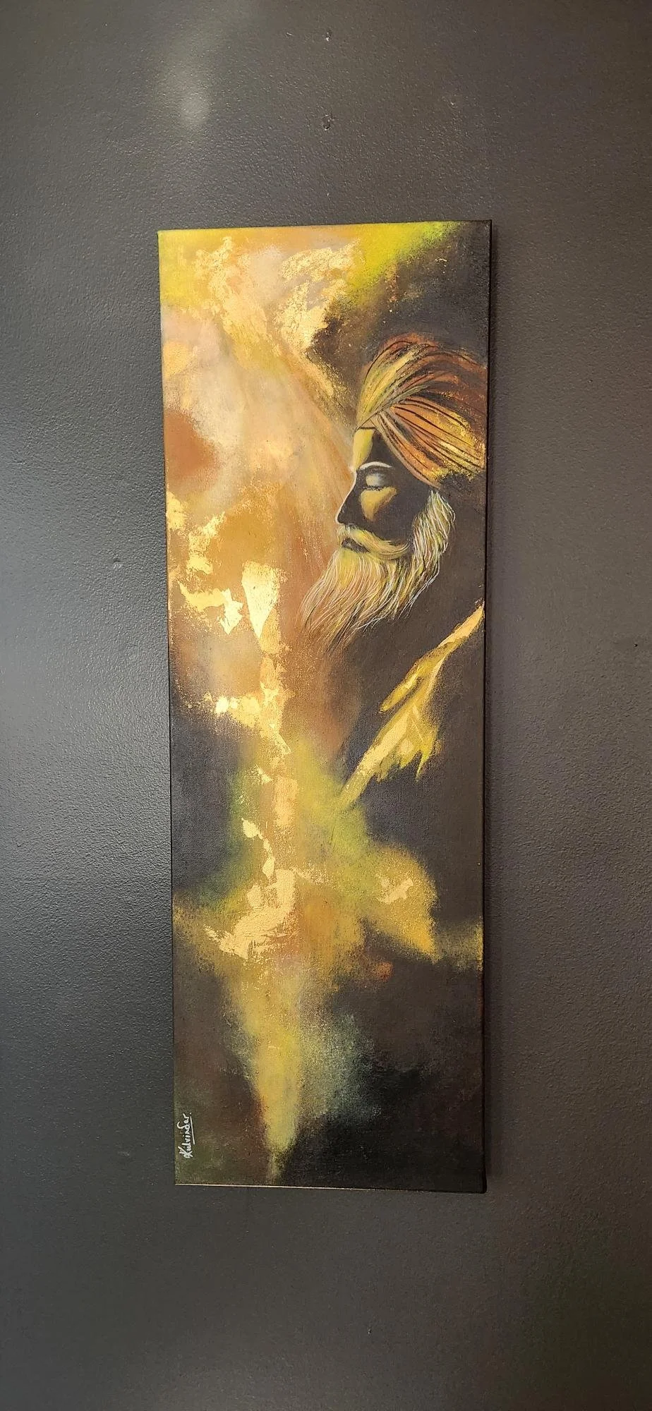 Belief - Acrylic on canvas 1 x 4 ft 