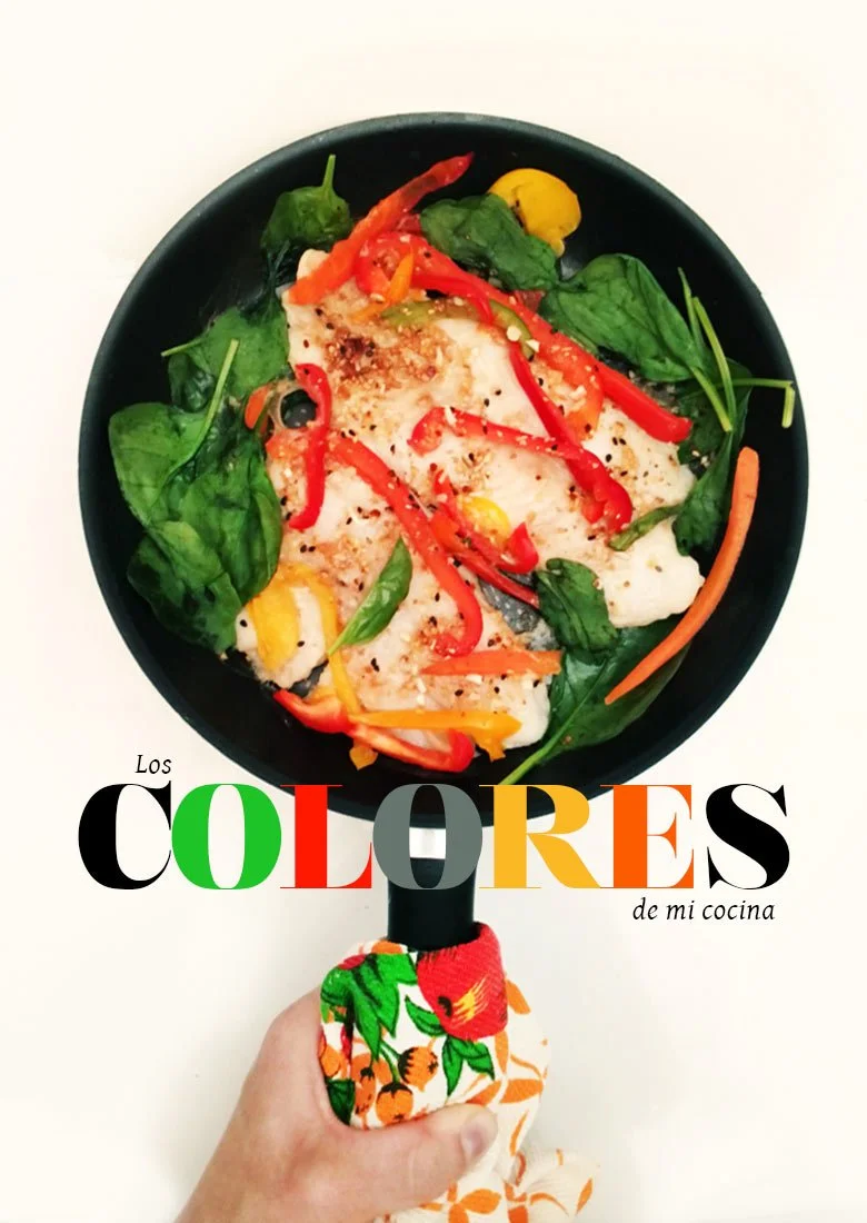 Pescado express con pimientos y jengibre.