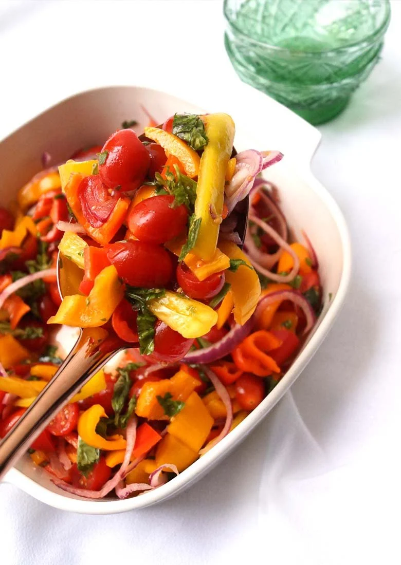 La mejor ensalada de pimientos