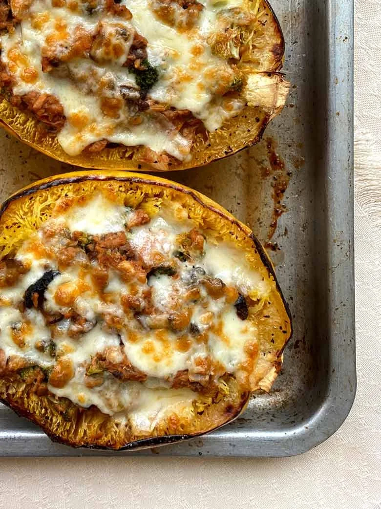 Calabaza espagueti otoñal.