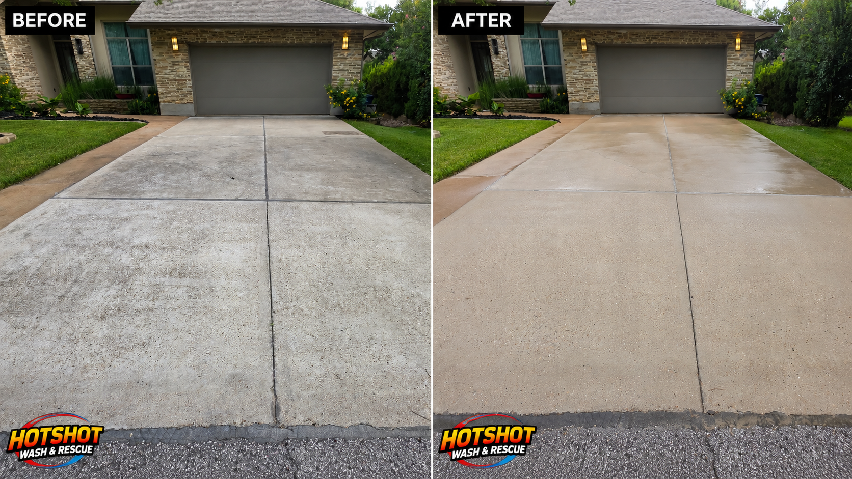 Professional driveway cleaning