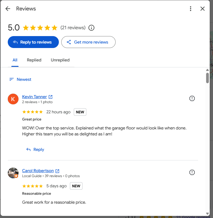 Google review