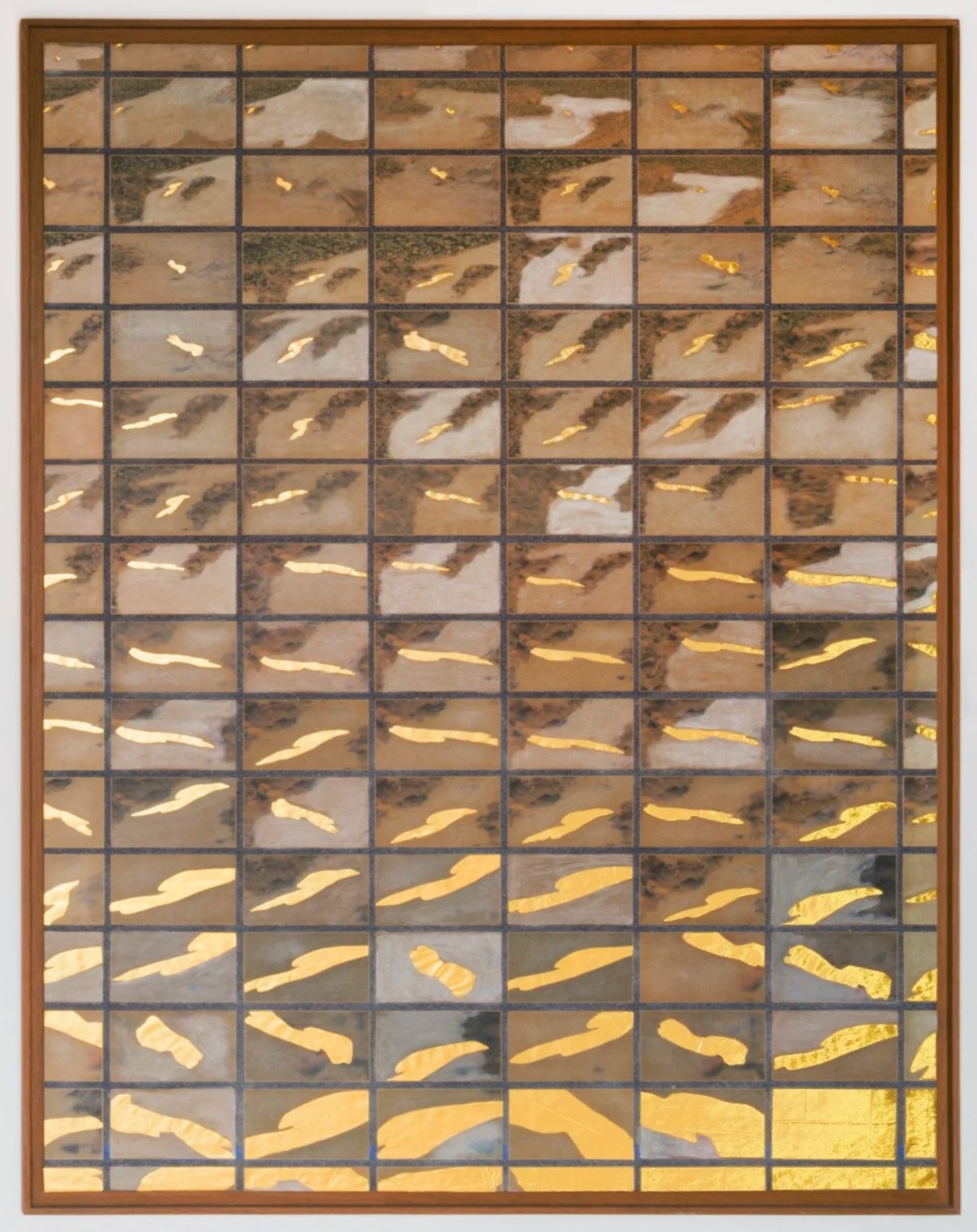 *In Site / Out of Sight* 2023. Collage, technique mixte / 165 × 122 × 4 cm (cadre inclus).