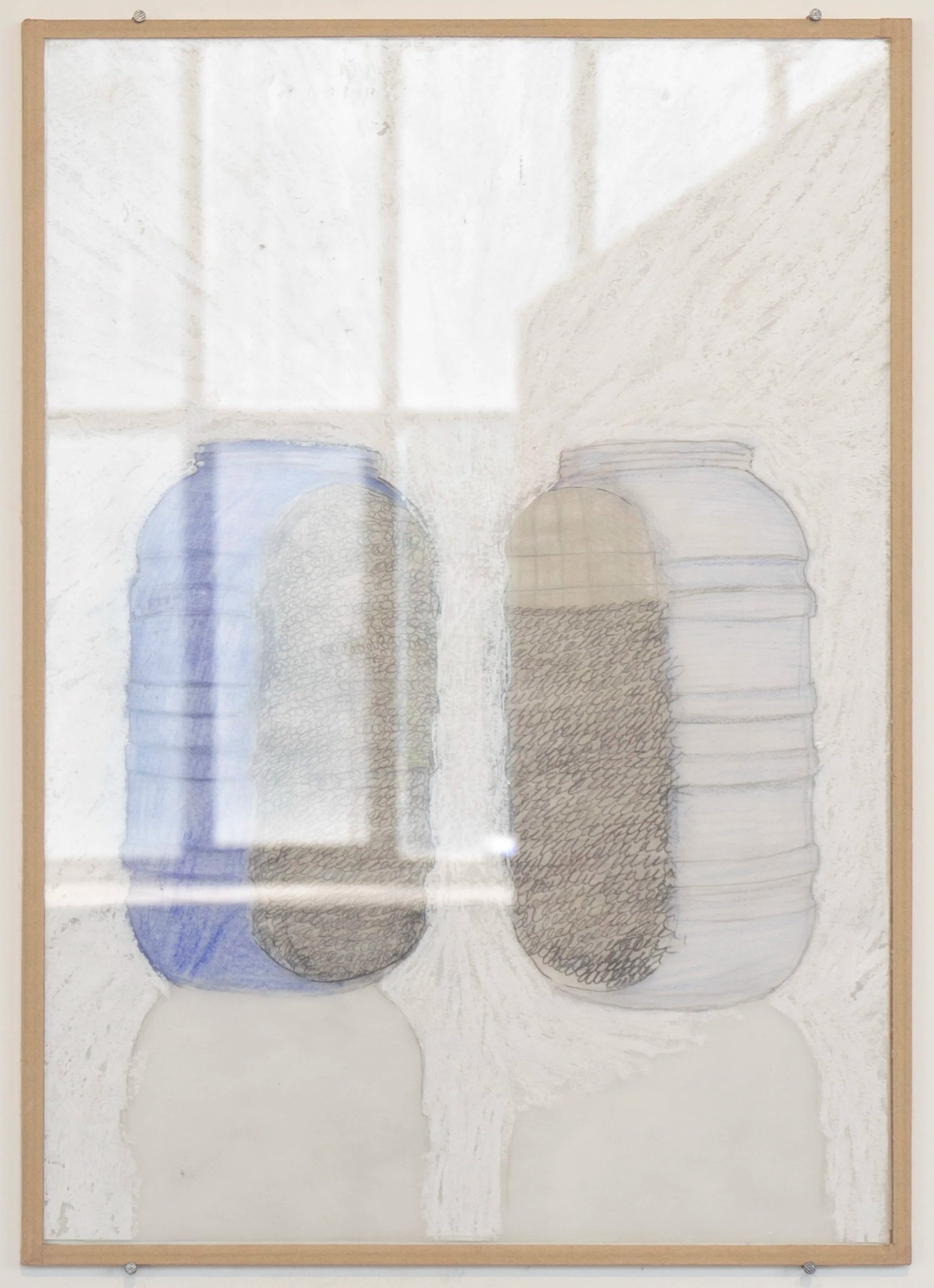 *Bidon miroir*, 2022. Technique mixte / 21 x 29,7 cm (cadre inclus).