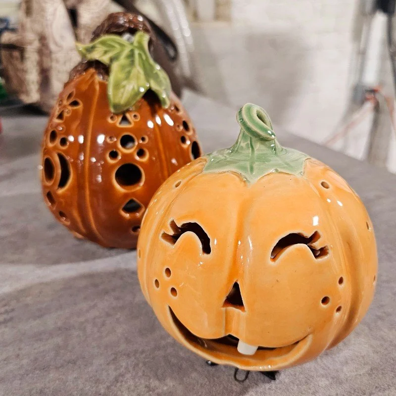 Ceramic Jack O'Lantern Carving!