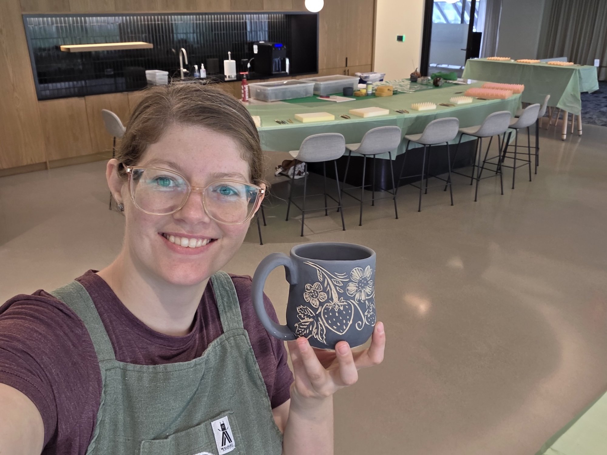 Sgraffito Mug Carving at Western Ave