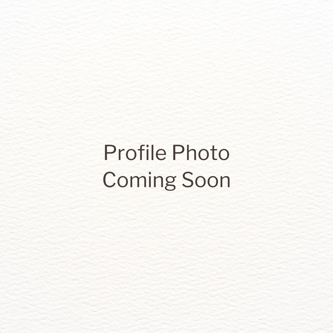 Placeholder image with the text "Profile Photo Coming Soon" on a textured light background.