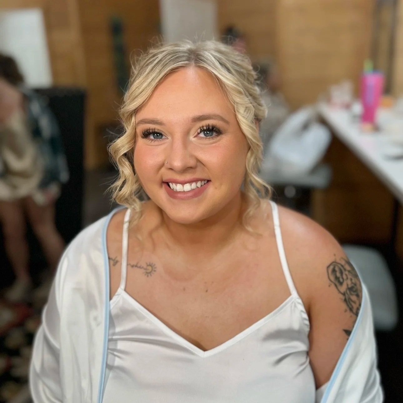 Wedding morning bridal hair and makeup in the Indianapolis metro area