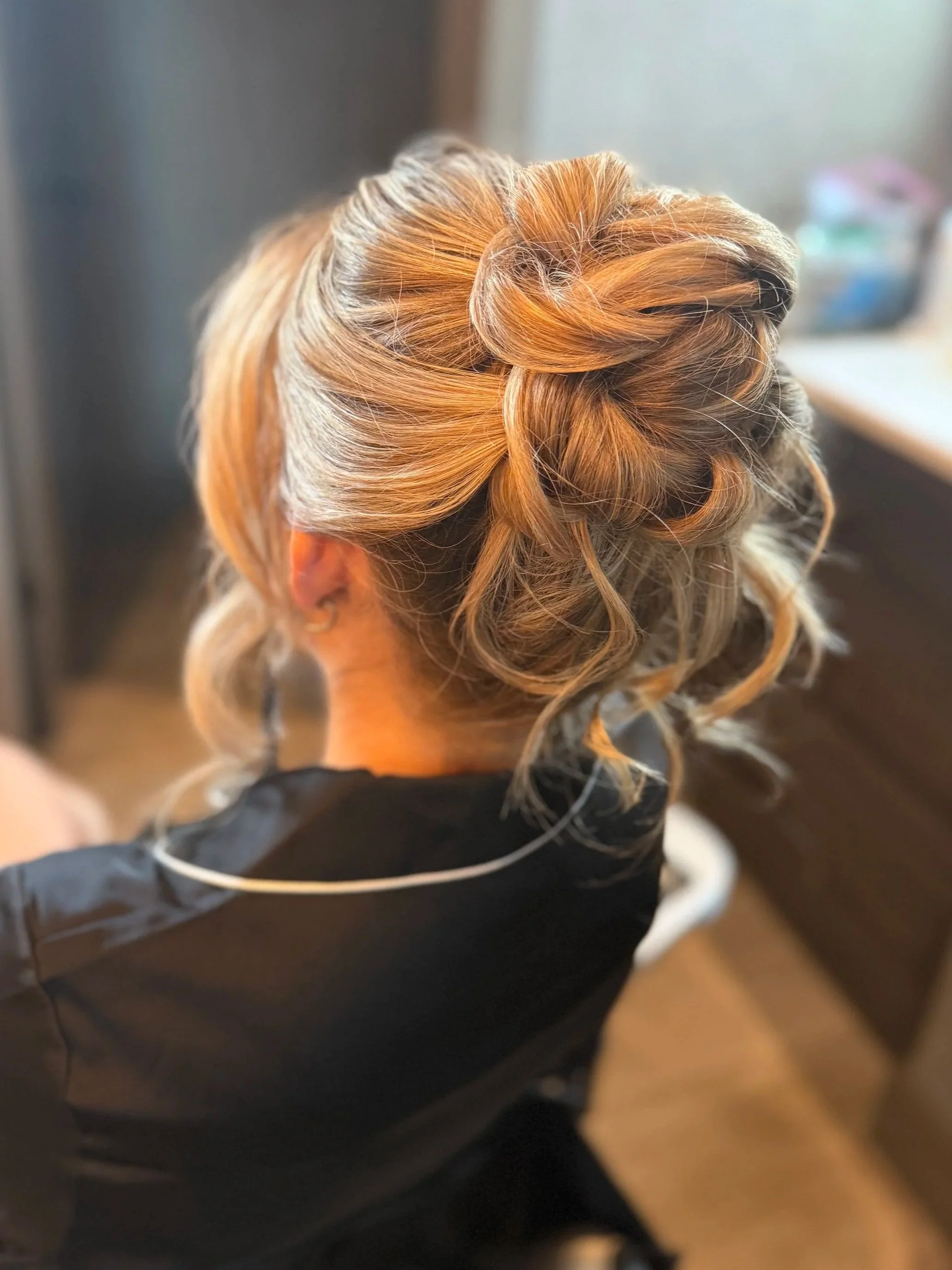 Northern Illinois bridal hair and makeup for a wedding morning