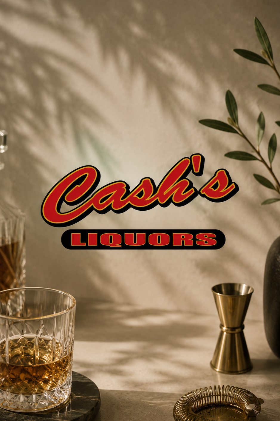 Marketing strategy and brand asset development project for Cash's Liquors retail liquor brand