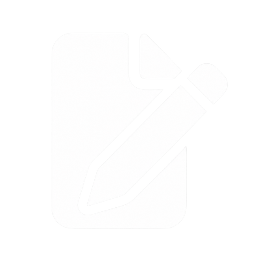 Icon of a pencil and a sheet of paper, representing writing or editing.