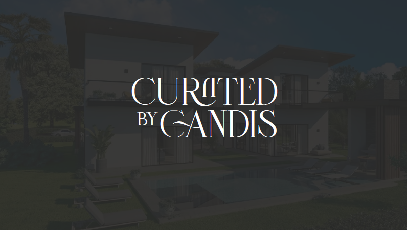 Curated by Candis luxury real estate brand identity logo designed for a high-end real estate professional