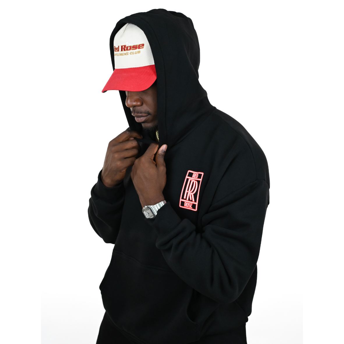 Cash's Liquors Cap and hoodie merch branding