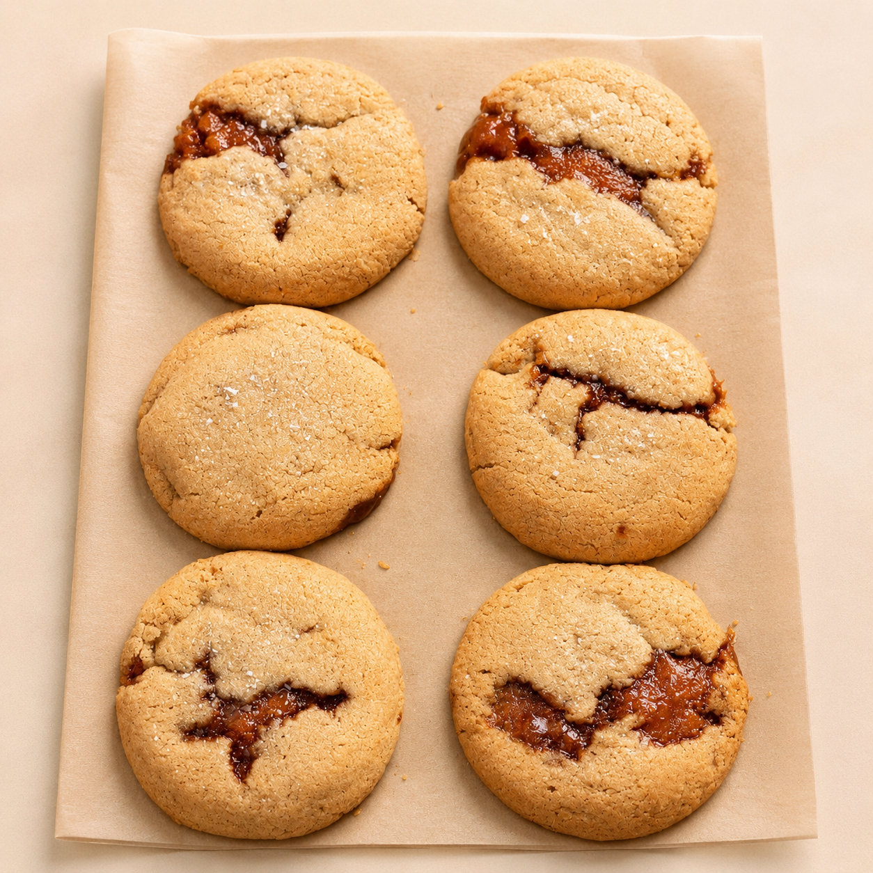 Salted Caramel Stuffed Cookie