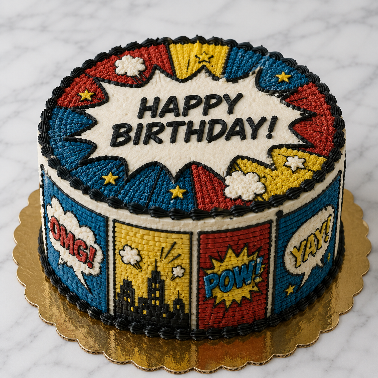 Comic Book Cake