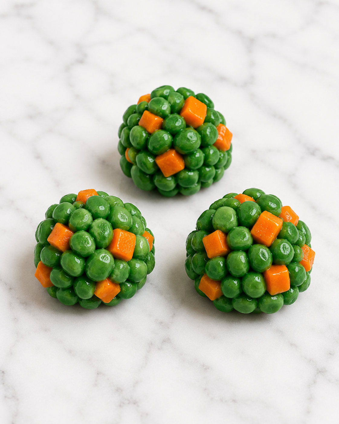 Peas & Carrots Cake Pops
