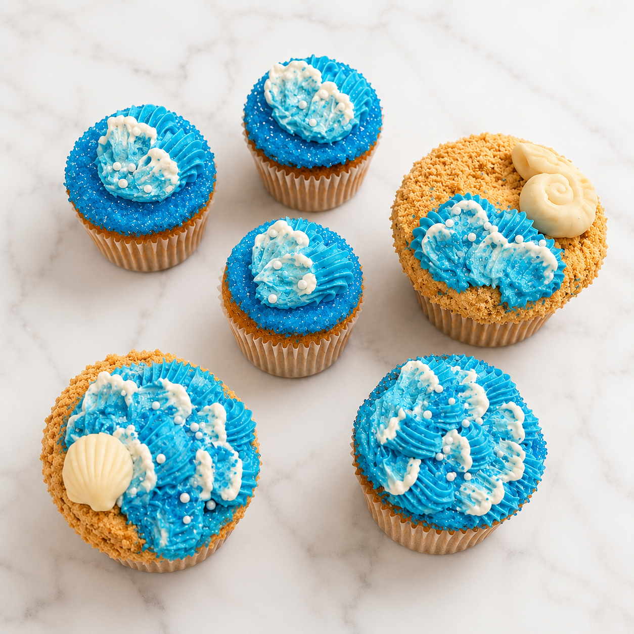 Seaside Cupcakes