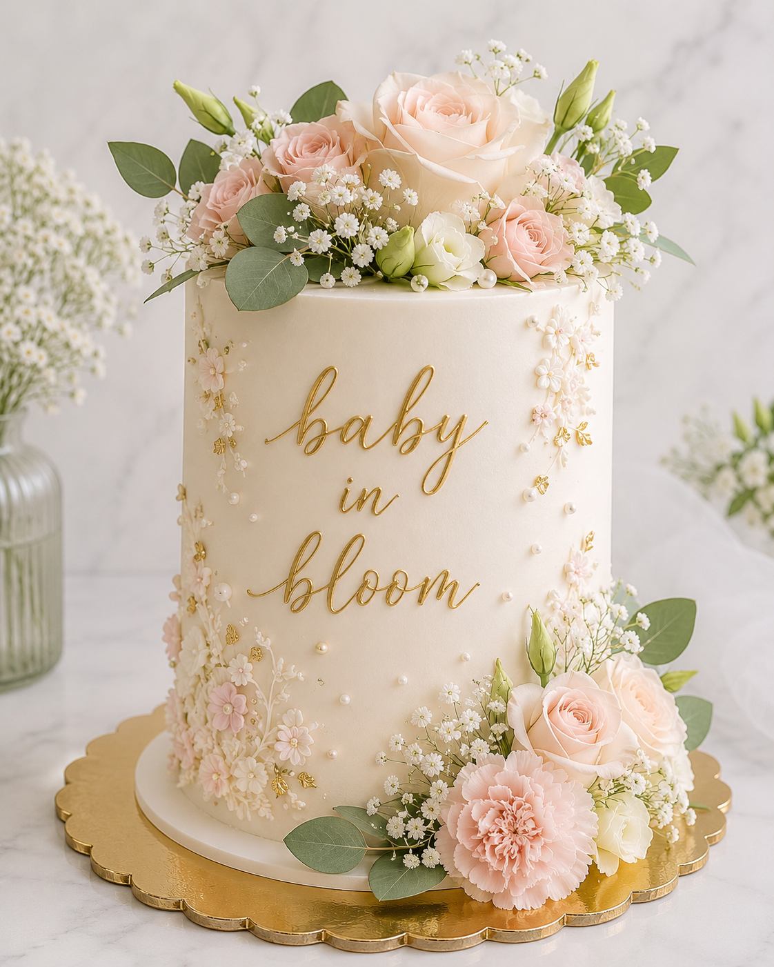 Baby in Bloom Cake