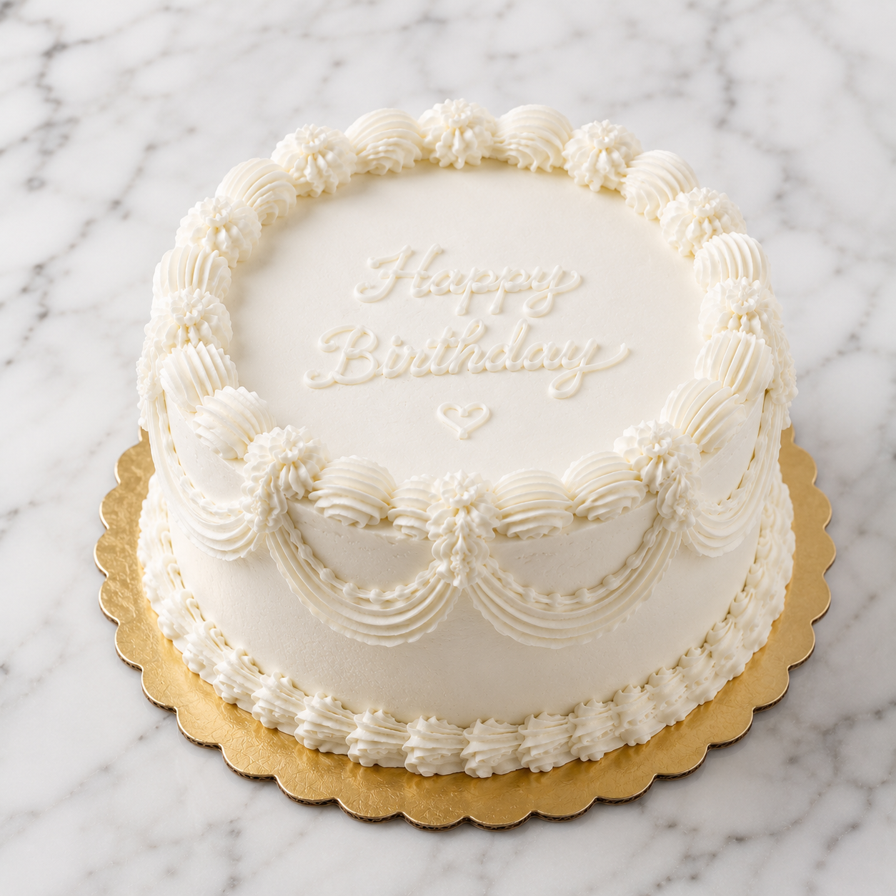 Vintage Birthday Cake