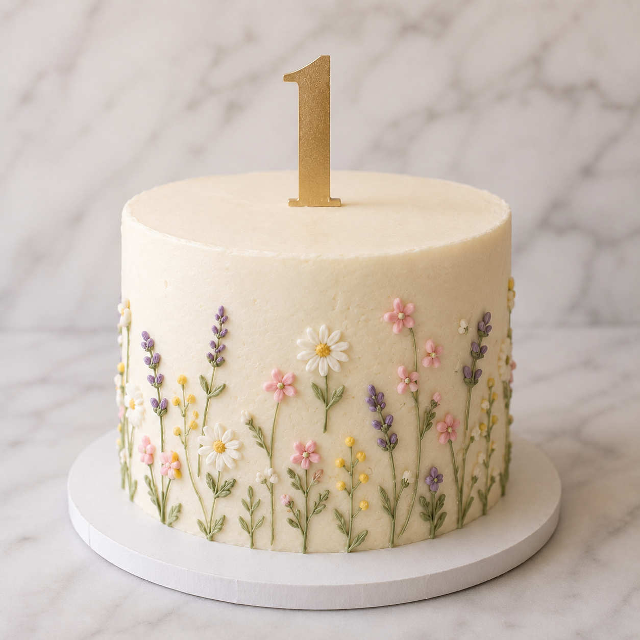 Wildflower Smash Cake