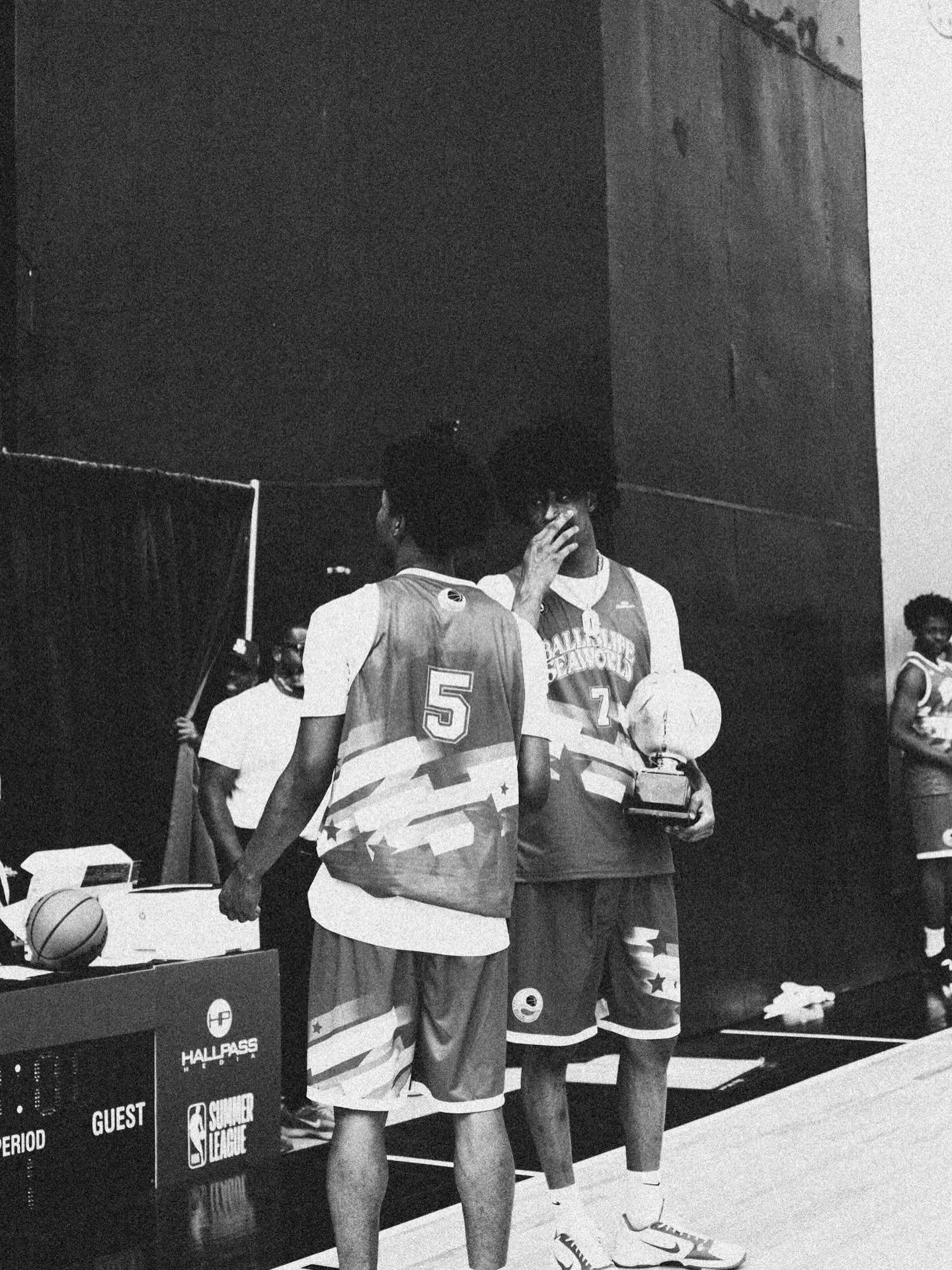 @ballislife x @seaworldsandiego all american game in black and white