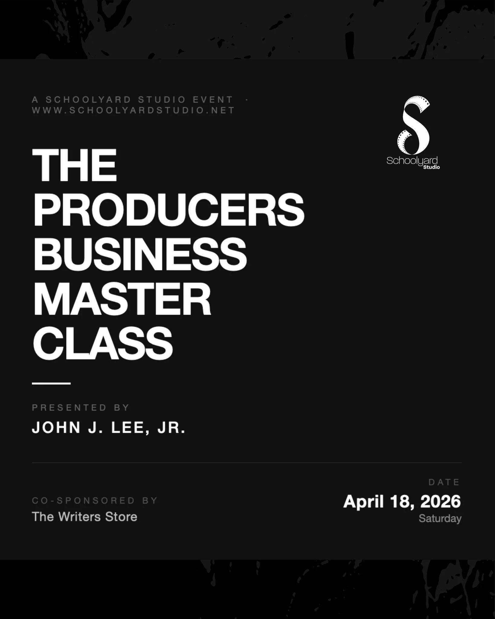 🎬 The business of film is a game &mdash; and today, you learn how to win it.
Join us on APRIL 18th  for The Producers Business Master Class &mdash; a first-of-its-kind intensive with industry veteran John J. Lee, Jr., where you'll walk away knowing 