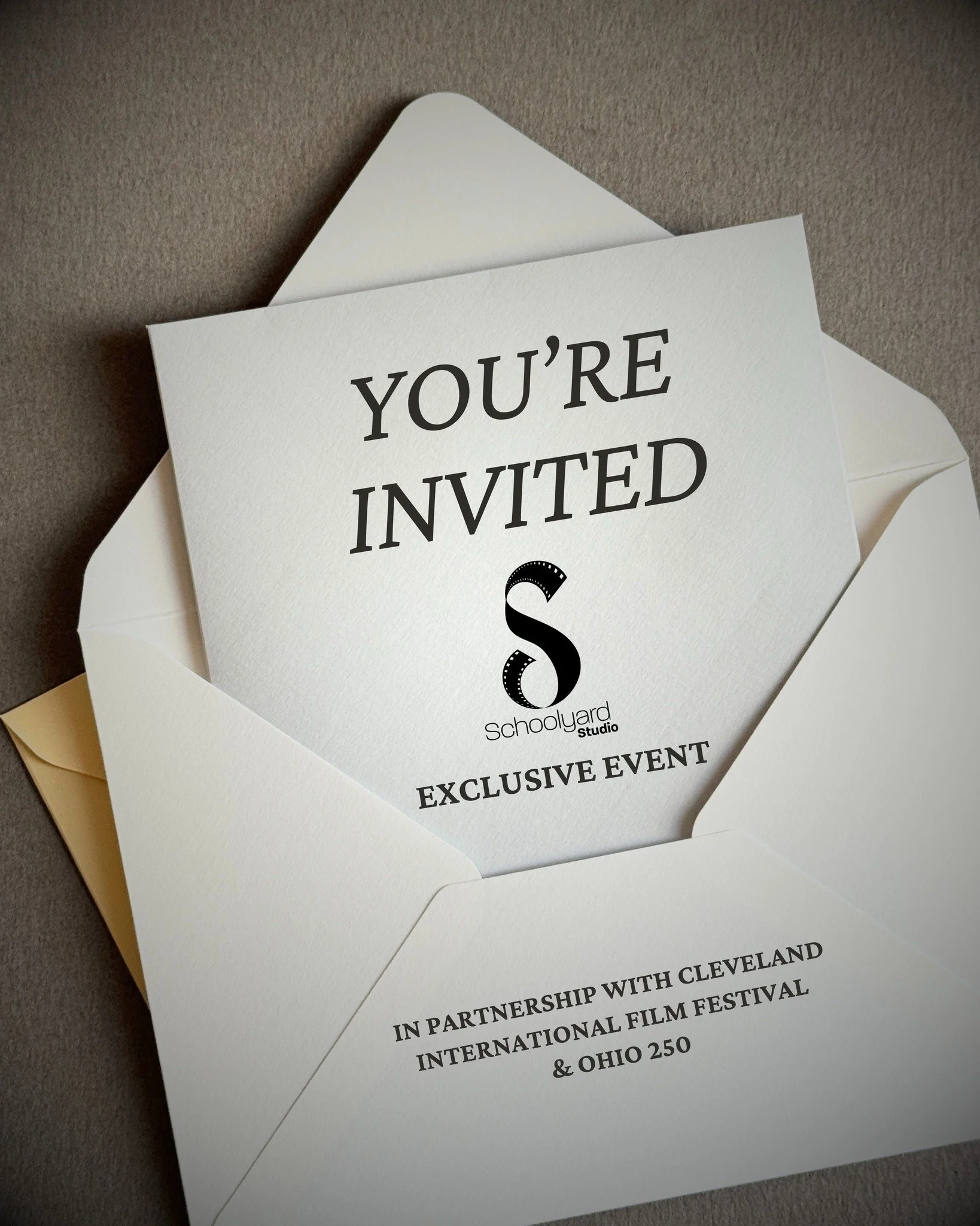 You&rsquo;re invited 👀🎬
Come hang with us at Schoolyard Studio during CLE Film Fest for a day full of creativity, conversation, and a little movie magic ✨
On Wednesday, April 15 (9 AM &ndash; 9 PM), we&rsquo;re opening our doors for our Motion Pict