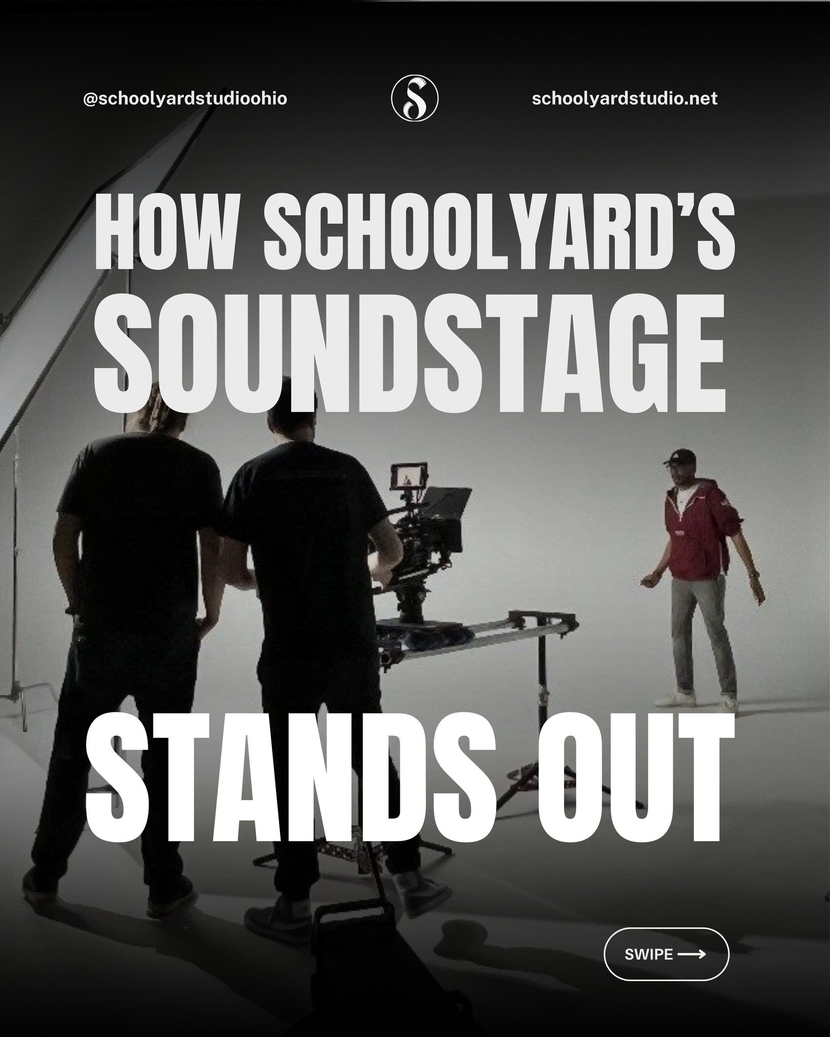 Elevate your next production at Schoolyard Studio - our state-of-the-art 10,175 SF soundstage equipped with unparalleled amenities. From the dedicated driveway and 18' elephant door to the private kitchen and 220+ parking spaces, we've got everything