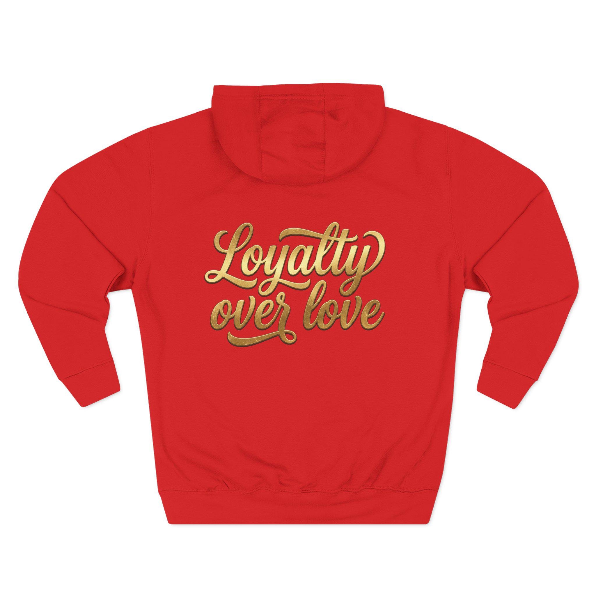 Blike Lion logo hoodie | Loyalty Over Love script hoodie