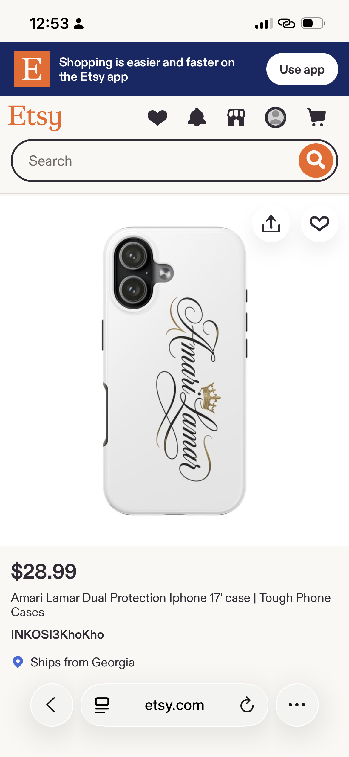 AMARILAMAR iPhone Case