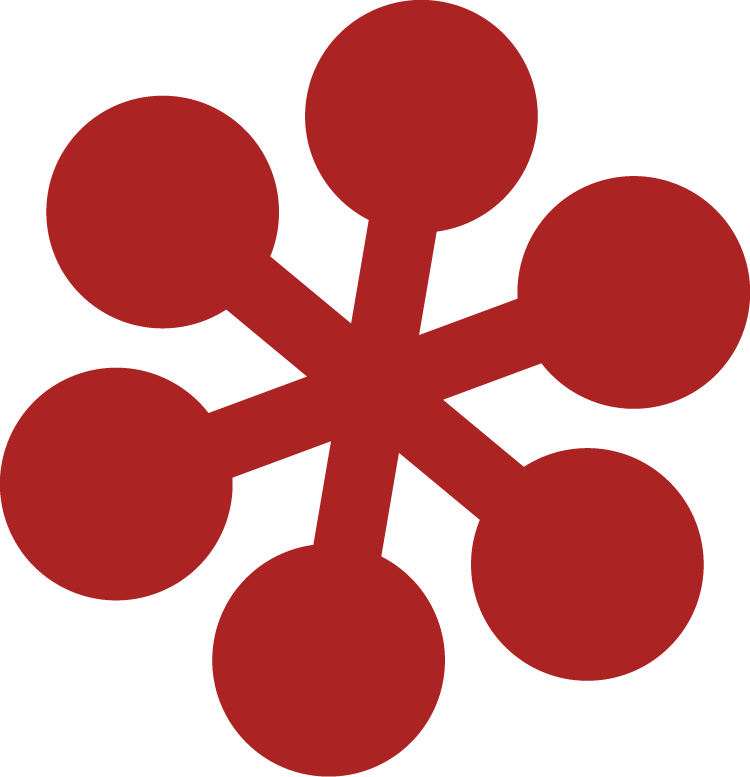 Abstract Shape of Circles connected by lines