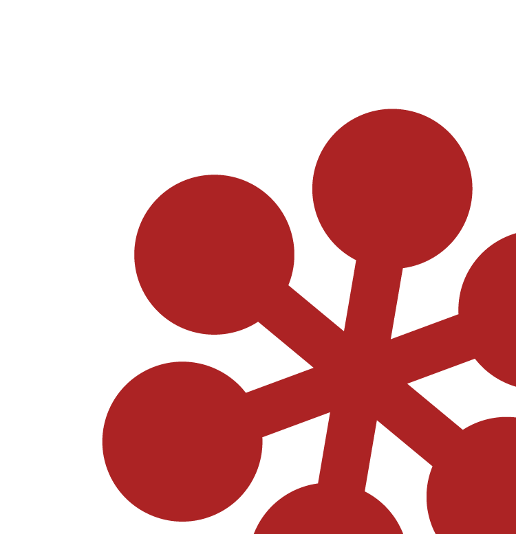 Abstract Shape of Circles connected by lines