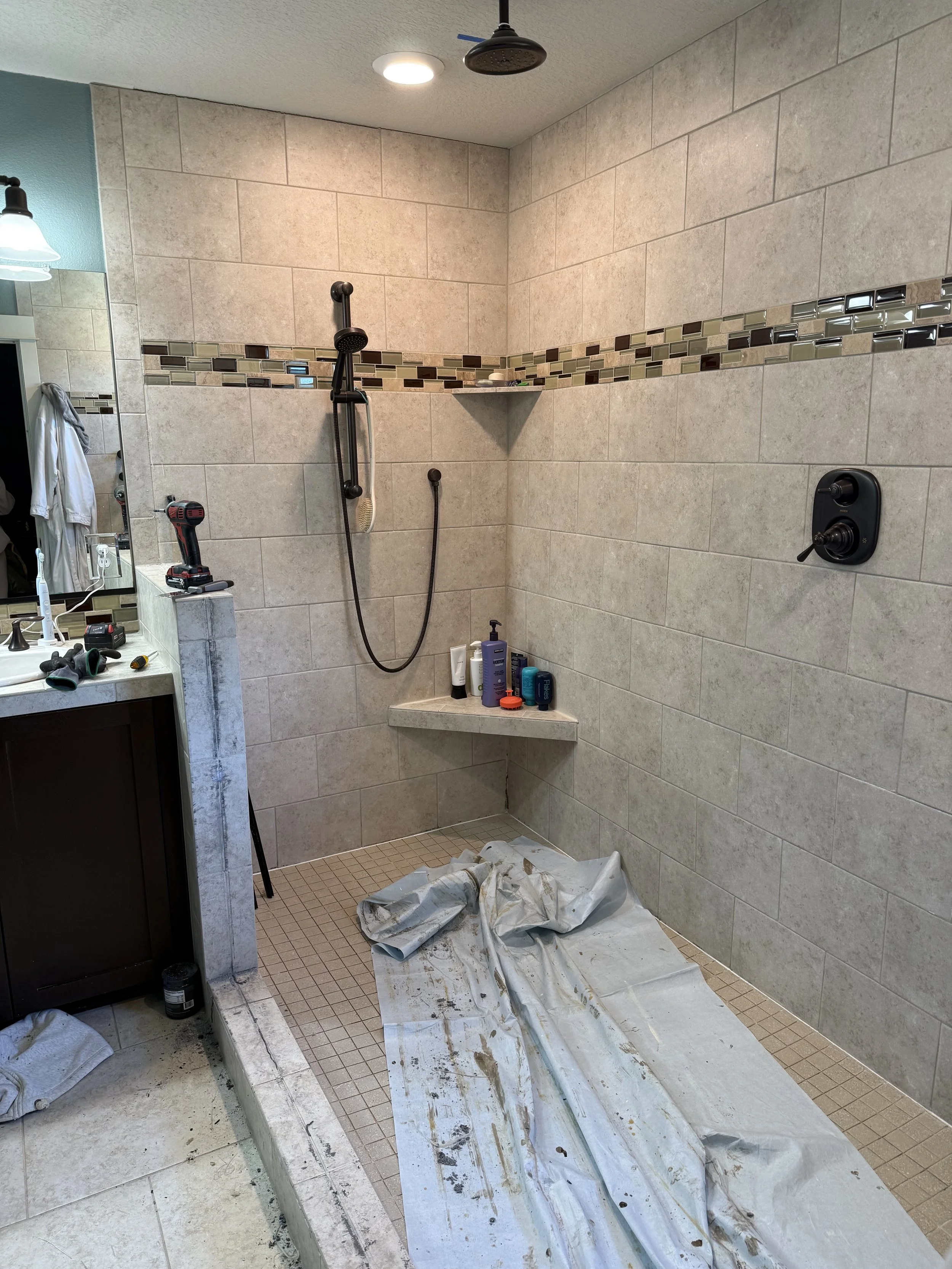 The shower was enormous. I hated it.