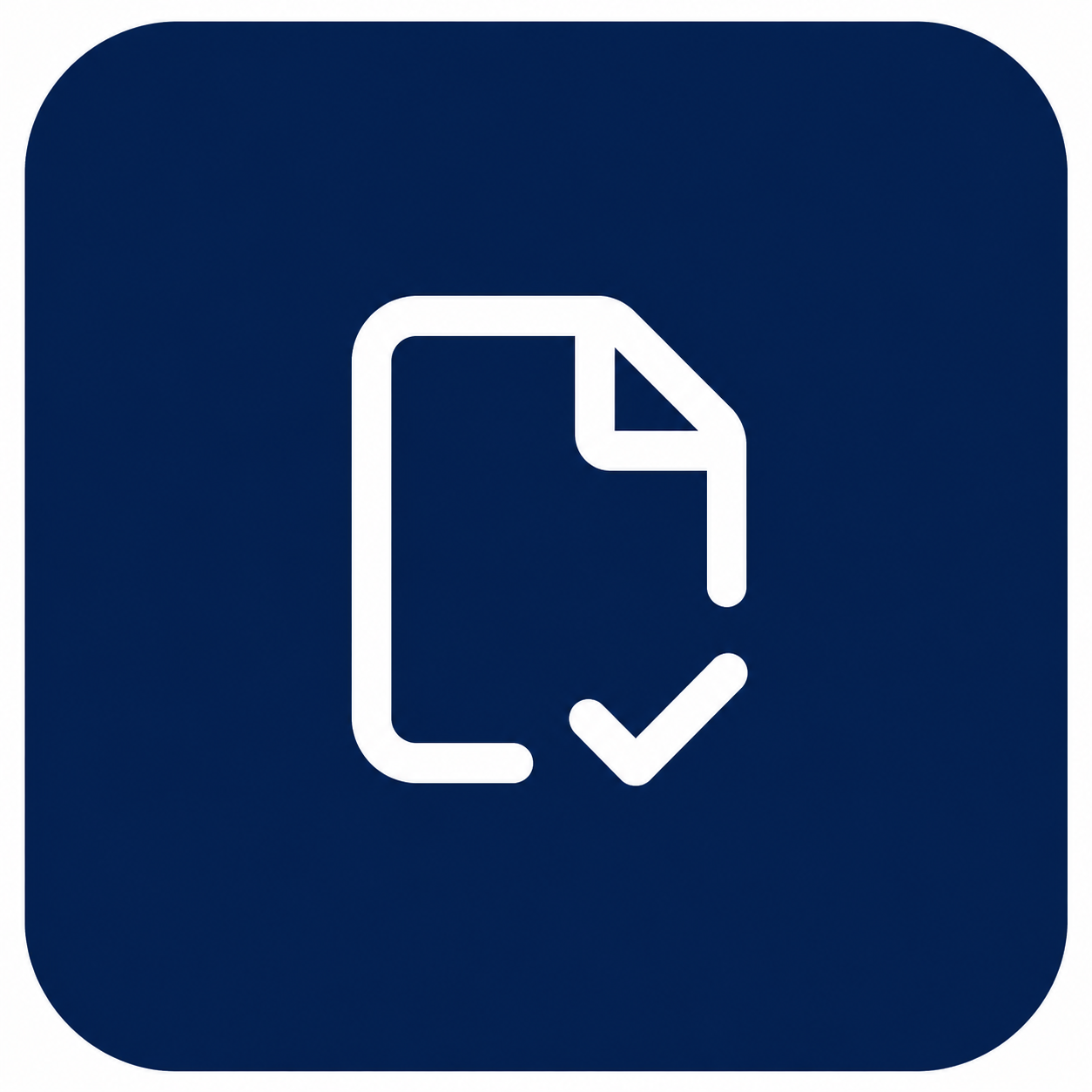 Icon of a smartphone with a check mark.