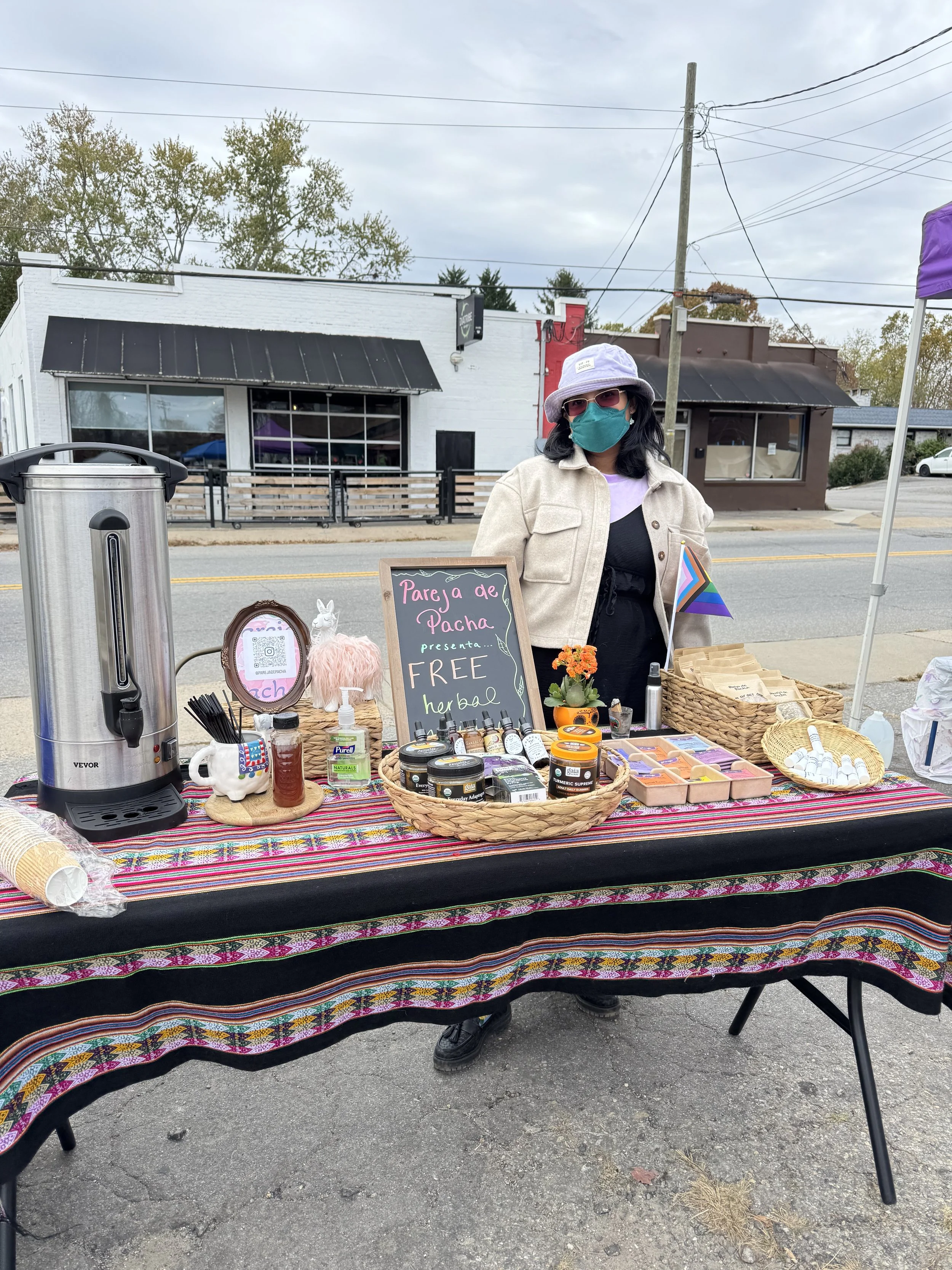 Tabling at the BIPOC free market 