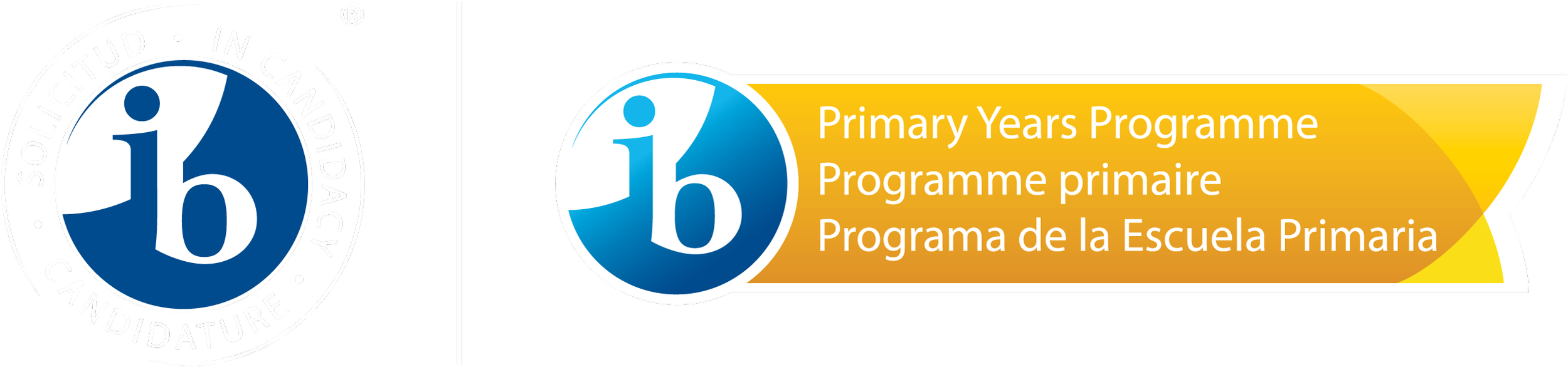 IB candidate school logo and IB Primary Years Programme (PYP) logo for FASPS
