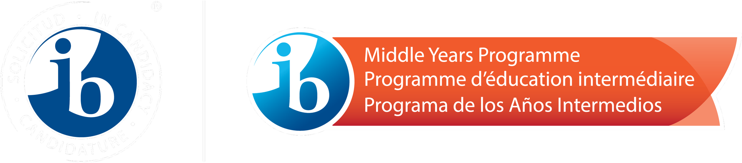 IB candidate school logo and IB Middle Years Programme (MYP) logo for FASPS