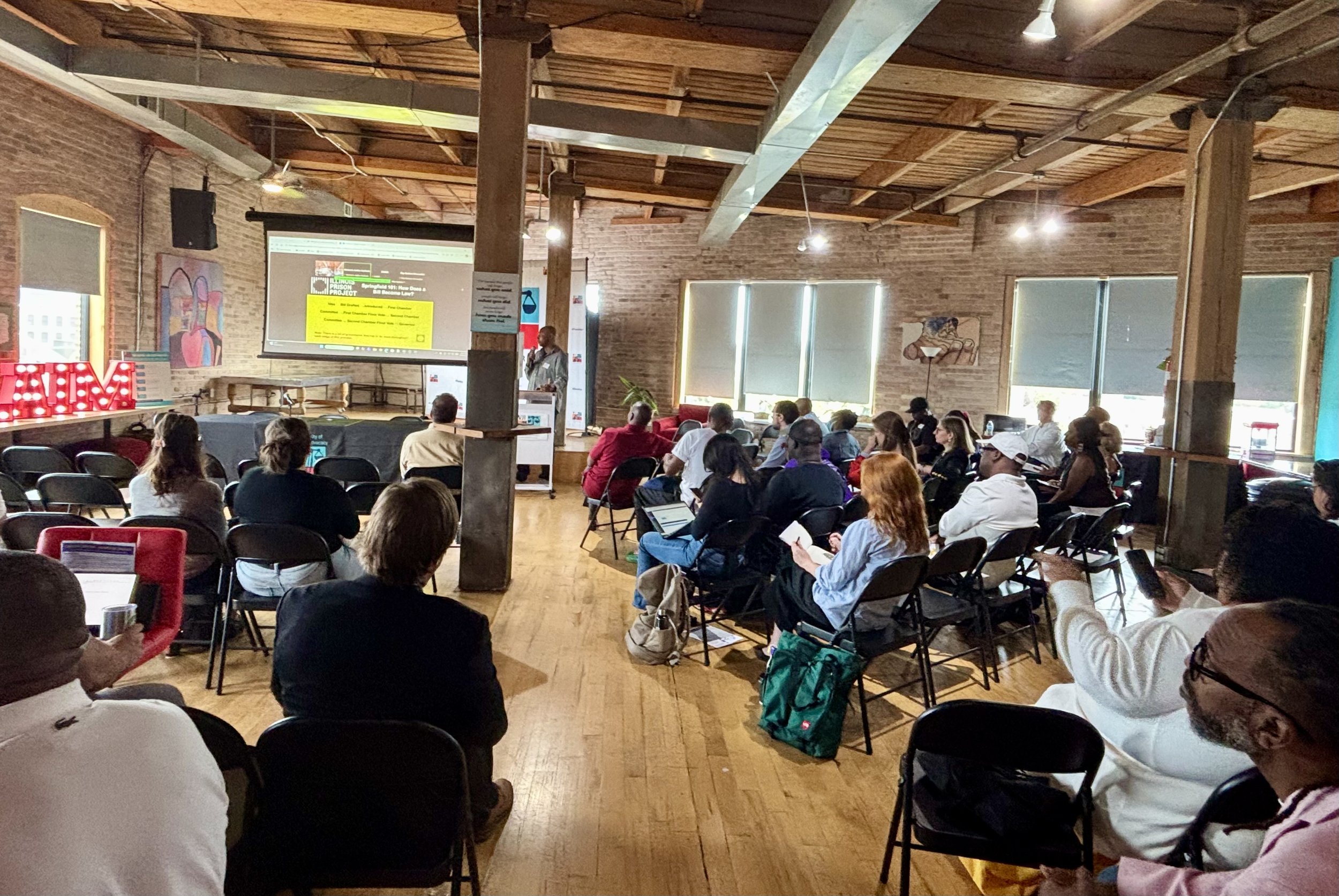 Advocates, legislators, and loved ones gathered on September 18, 2026 for the Credit for Change Community Forum.