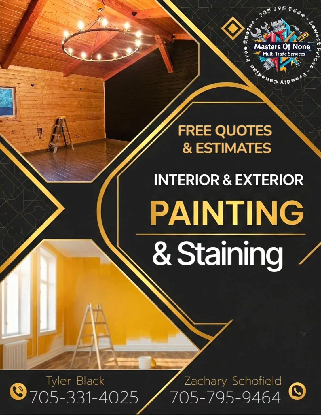 Providing top notch painting and staining to Muskoka and surrounding areas.

Free Quotes and estimates! 
Call today!