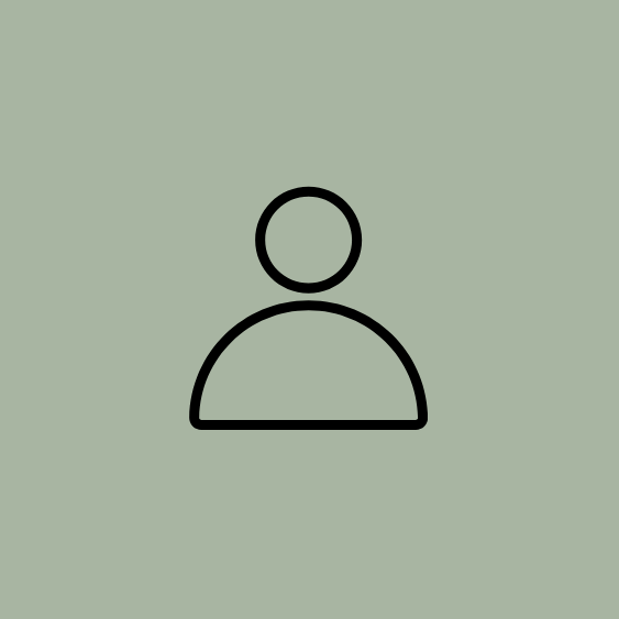 Simple outline of a person icon on a light green background.