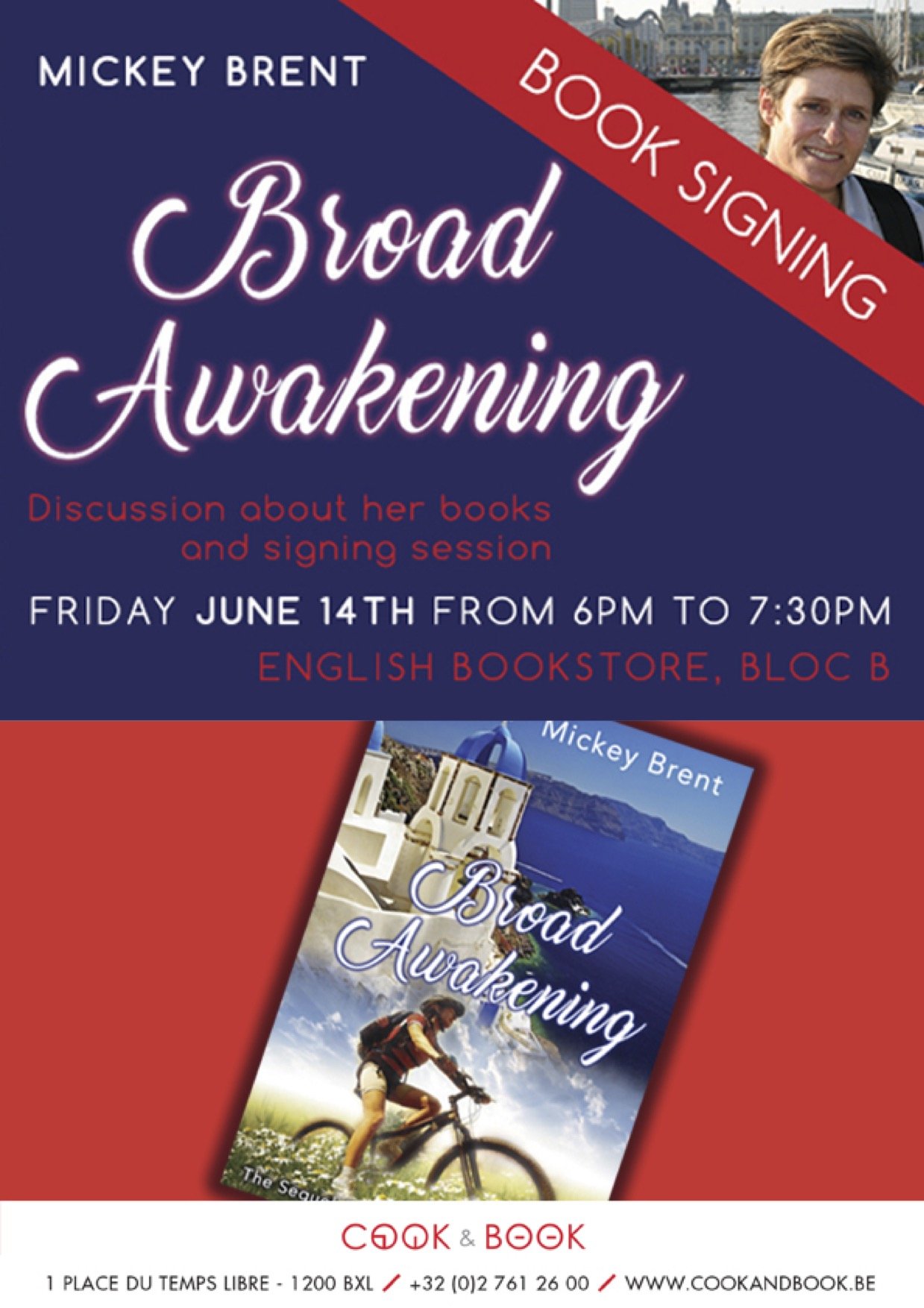 Book Presentation at Cook &amp; Book, Brussels, Belgium, on June 14th