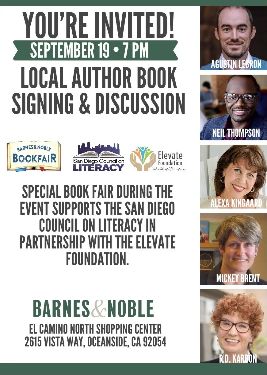 Barnes &amp; Nobel Local Author Book Signing &amp; Discussion, September 19th, Oceanside, CA