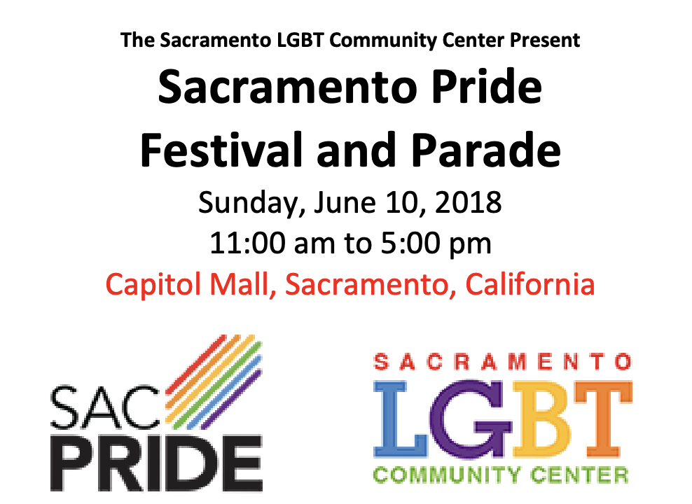 BSB Author Event at the Sacramento Pride Festival &amp; Parade in Sacramento, CA, on June 10, 2018