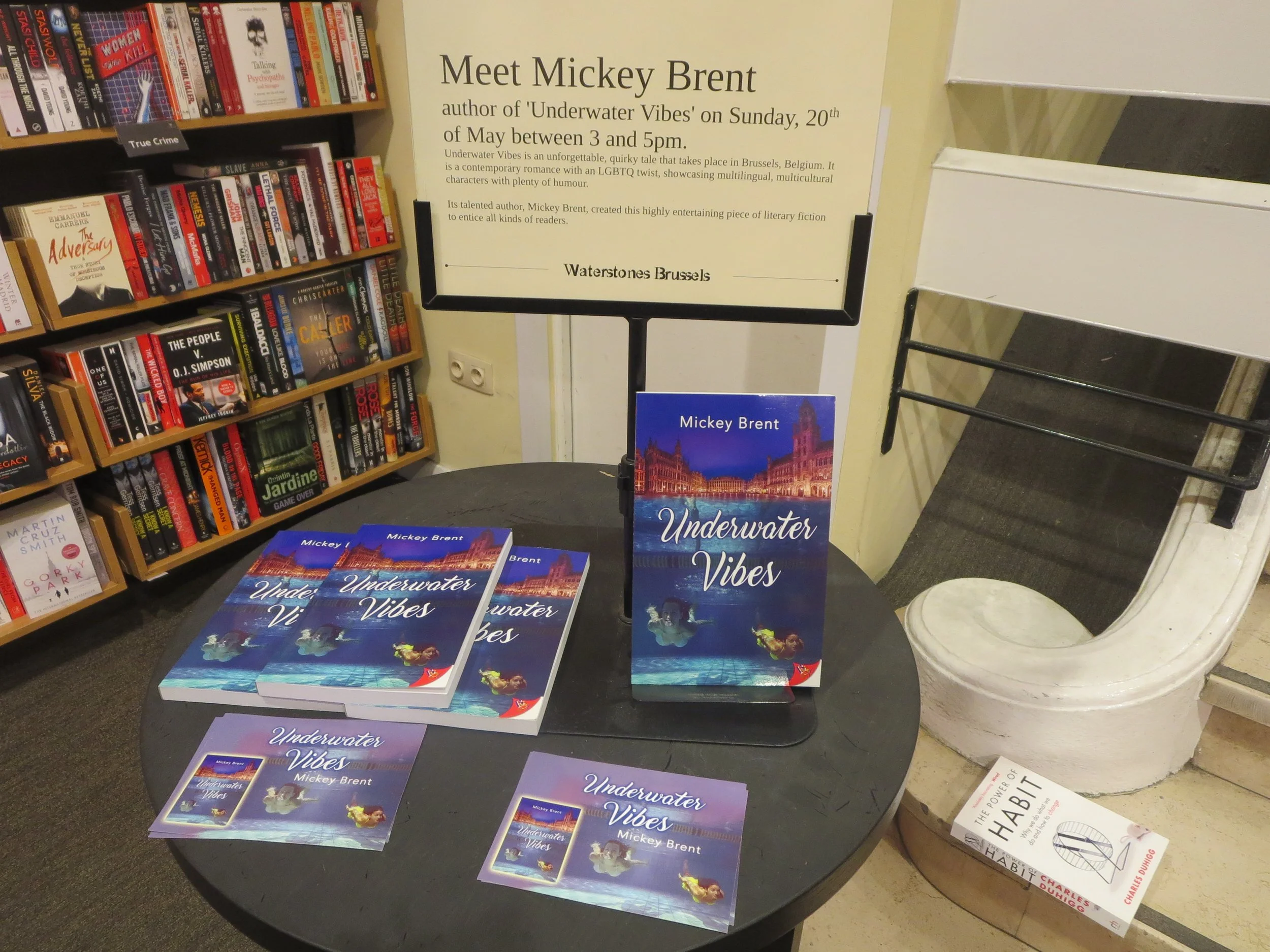 Book Presentation and Signing at Waterstones in Brussels, Belgium, on May 20th
